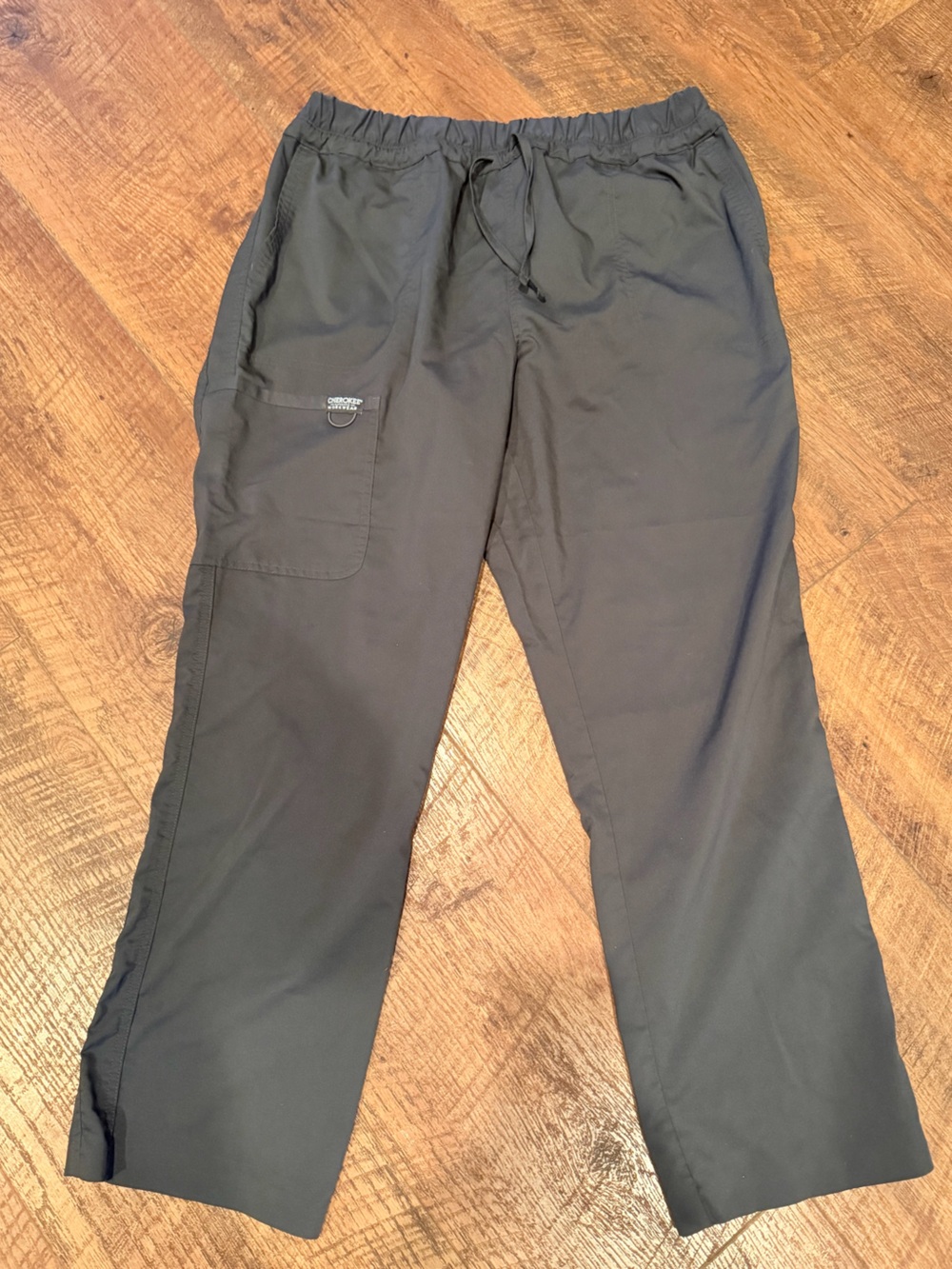 Women’s Black Cherokee scrub bottom cargo - XL tall